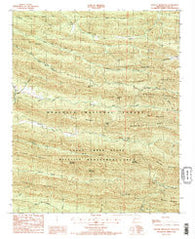 Nichols Mountain Arkansas Historical topographic map, 1:24000 scale, 7.5 X 7.5 Minute, Year 1986