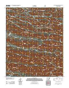 Nichols Mountain Arkansas Historical topographic map, 1:24000 scale, 7.5 X 7.5 Minute, Year 2011