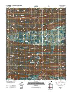 Nimrod Arkansas Historical topographic map, 1:24000 scale, 7.5 X 7.5 Minute, Year 2011