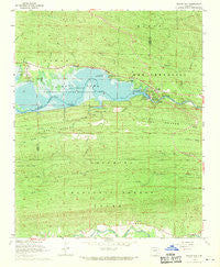 Nimrod Dam Arkansas Historical topographic map, 1:24000 scale, 7.5 X 7.5 Minute, Year 1968