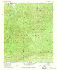 Nimrod SE Arkansas Historical topographic map, 1:24000 scale, 7.5 X 7.5 Minute, Year 1968