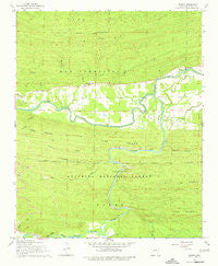 Nimrod Arkansas Historical topographic map, 1:24000 scale, 7.5 X 7.5 Minute, Year 1968