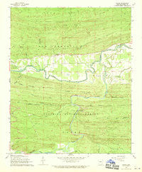 Nimrod Arkansas Historical topographic map, 1:24000 scale, 7.5 X 7.5 Minute, Year 1968