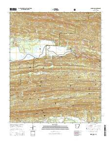 Nimrod Dam Arkansas Current topographic map, 1:24000 scale, 7.5 X 7.5 Minute, Year 2014