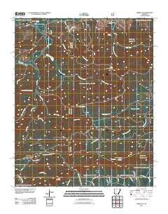 Nimrod SE Arkansas Historical topographic map, 1:24000 scale, 7.5 X 7.5 Minute, Year 2011
