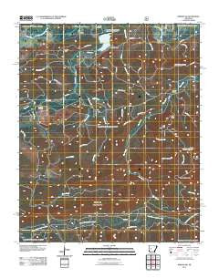 Nimrod SW Arkansas Historical topographic map, 1:24000 scale, 7.5 X 7.5 Minute, Year 2011