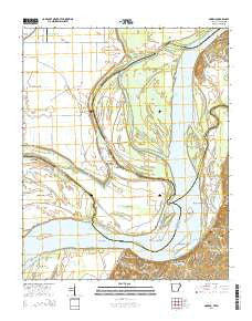 Nodena Arkansas Current topographic map, 1:24000 scale, 7.5 X 7.5 Minute, Year 2014