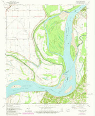 Nodena Arkansas Historical topographic map, 1:24000 scale, 7.5 X 7.5 Minute, Year 1972