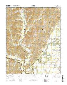 Noland Arkansas Current topographic map, 1:24000 scale, 7.5 X 7.5 Minute, Year 2014