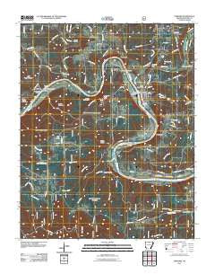 Norfork Arkansas Historical topographic map, 1:24000 scale, 7.5 X 7.5 Minute, Year 2011
