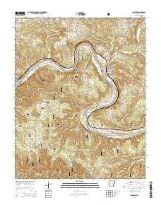 Norfork Arkansas Current topographic map, 1:24000 scale, 7.5 X 7.5 Minute, Year 2014