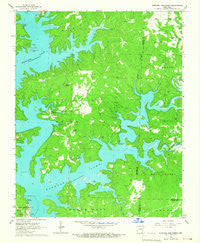 Norfork Dam North Arkansas Historical topographic map, 1:24000 scale, 7.5 X 7.5 Minute, Year 1965