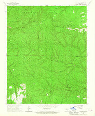 Norfork SE Arkansas Historical topographic map, 1:24000 scale, 7.5 X 7.5 Minute, Year 1966