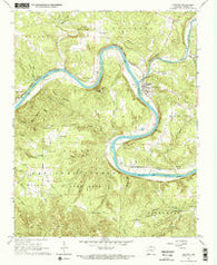 Norfork Arkansas Historical topographic map, 1:24000 scale, 7.5 X 7.5 Minute, Year 1966