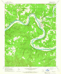 Norfork Arkansas Historical topographic map, 1:24000 scale, 7.5 X 7.5 Minute, Year 1966
