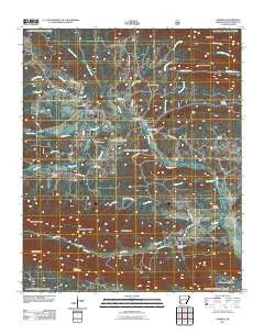 Norman Arkansas Historical topographic map, 1:24000 scale, 7.5 X 7.5 Minute, Year 2011
