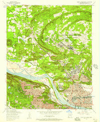 North Little Rock Arkansas Historical topographic map, 1:24000 scale, 7.5 X 7.5 Minute, Year 1954