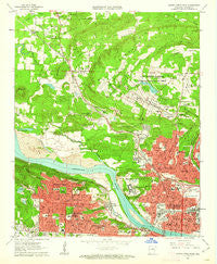 North Little Rock Arkansas Historical topographic map, 1:24000 scale, 7.5 X 7.5 Minute, Year 1961