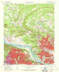 North Little Rock Arkansas Historical topographic map, 1:24000 scale, 7.5 X 7.5 Minute, Year 1961