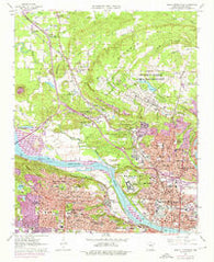 North Little Rock Arkansas Historical topographic map, 1:24000 scale, 7.5 X 7.5 Minute, Year 1961