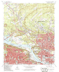North Little Rock Arkansas Historical topographic map, 1:24000 scale, 7.5 X 7.5 Minute, Year 1986