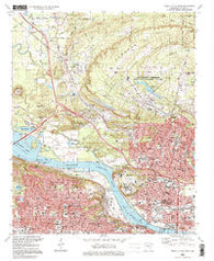 North Little Rock Arkansas Historical topographic map, 1:24000 scale, 7.5 X 7.5 Minute, Year 1996