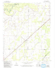 O'Kean Arkansas Historical topographic map, 1:24000 scale, 7.5 X 7.5 Minute, Year 1965