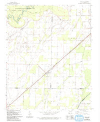 O'Kean Arkansas Historical topographic map, 1:24000 scale, 7.5 X 7.5 Minute, Year 1965
