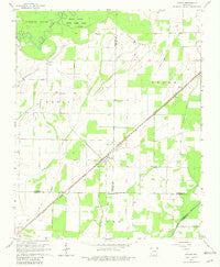 O'Kean Arkansas Historical topographic map, 1:24000 scale, 7.5 X 7.5 Minute, Year 1965
