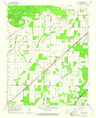 O'Kean Arkansas Historical topographic map, 1:24000 scale, 7.5 X 7.5 Minute, Year 1965