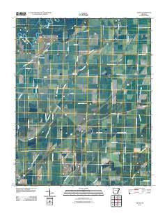 O'Kean Arkansas Historical topographic map, 1:24000 scale, 7.5 X 7.5 Minute, Year 2011