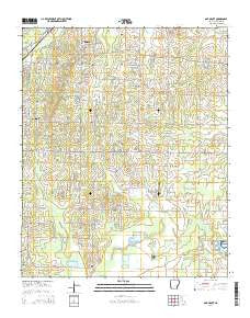Oak Grove Arkansas Current topographic map, 1:24000 scale, 7.5 X 7.5 Minute, Year 2014
