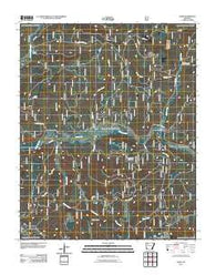 Oark Arkansas Historical topographic map, 1:24000 scale, 7.5 X 7.5 Minute, Year 2011
