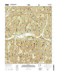Oark Arkansas Current topographic map, 1:24000 scale, 7.5 X 7.5 Minute, Year 2014