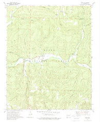 Oark Arkansas Historical topographic map, 1:24000 scale, 7.5 X 7.5 Minute, Year 1973