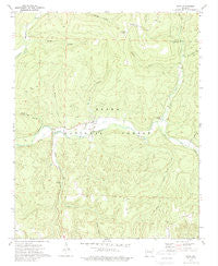 Oark Arkansas Historical topographic map, 1:24000 scale, 7.5 X 7.5 Minute, Year 1973