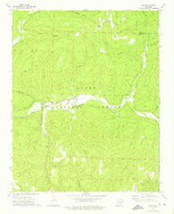 Oark Arkansas Historical topographic map, 1:24000 scale, 7.5 X 7.5 Minute, Year 1973