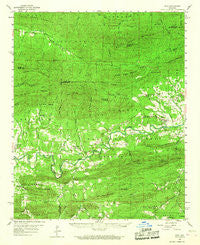 Oden Arkansas Historical topographic map, 1:62500 scale, 15 X 15 Minute, Year 1959