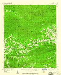 Oden Arkansas Historical topographic map, 1:62500 scale, 15 X 15 Minute, Year 1959