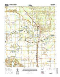 Ogden Arkansas Current topographic map, 1:24000 scale, 7.5 X 7.5 Minute, Year 2014