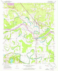 Ogden Arkansas Historical topographic map, 1:24000 scale, 7.5 X 7.5 Minute, Year 1950
