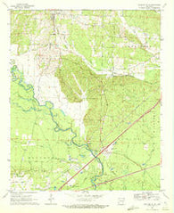 Okolona South Arkansas Historical topographic map, 1:24000 scale, 7.5 X 7.5 Minute, Year 1970