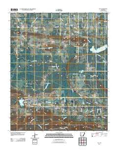 Ola Arkansas Historical topographic map, 1:24000 scale, 7.5 X 7.5 Minute, Year 2011