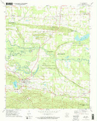 Ola Arkansas Historical topographic map, 1:24000 scale, 7.5 X 7.5 Minute, Year 1972
