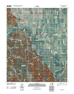 Olyphant Arkansas Historical topographic map, 1:24000 scale, 7.5 X 7.5 Minute, Year 2011