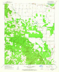 Olyphant Arkansas Historical topographic map, 1:24000 scale, 7.5 X 7.5 Minute, Year 1962