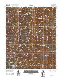 Omaha Arkansas Historical topographic map, 1:24000 scale, 7.5 X 7.5 Minute, Year 2011