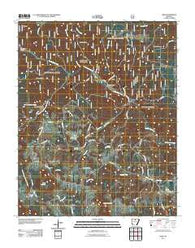 Onia Arkansas Historical topographic map, 1:24000 scale, 7.5 X 7.5 Minute, Year 2011