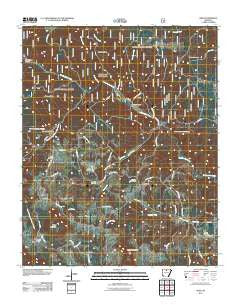 Onia Arkansas Historical topographic map, 1:24000 scale, 7.5 X 7.5 Minute, Year 2011
