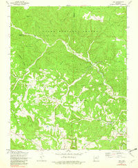 Onia Arkansas Historical topographic map, 1:24000 scale, 7.5 X 7.5 Minute, Year 1972